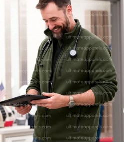 The Pitt S02  Dr. Michael Robby Noah Wyle Green Jacket