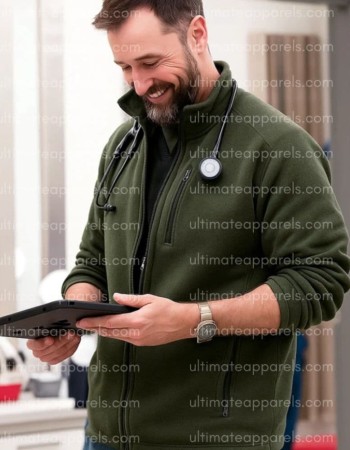 The Pitt S02  Dr. Michael Robby Noah Wyle Green Jacket