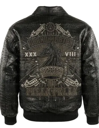 Pelle Pelle 1978 Grandmaster Black Crocodile Jacket Pelle Pelle 1978 Grandmaster Black Crocodile Jacket