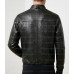 Men’s Black Alligator Crocodile Genuine Leather Jacket