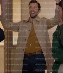 Michael Urie Shrinking S02 Brian Beige Coat