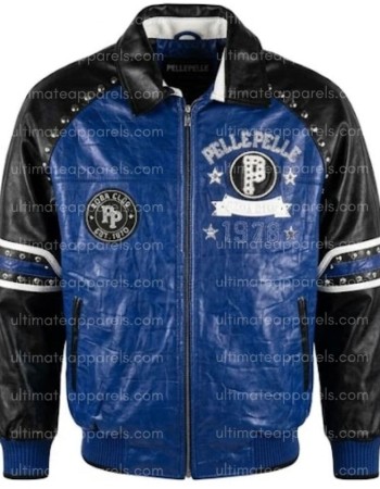 Pelle Pelle 1978 Soda Club Blue Leather Jacket