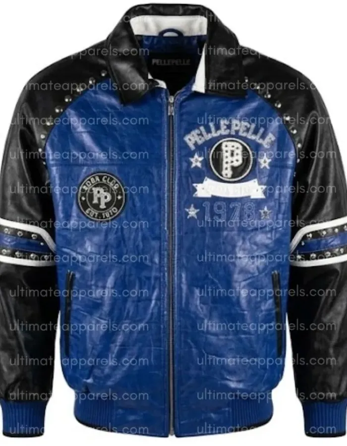 Pelle Pelle 1978 Soda Club Blue Leather Jacket