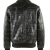 Pelle Pelle Style Men's Black Crocodile Embossed Studded Leather Jacket Pelle Pelle Style Men's Black Crocodile Embossed Studded Leather Jacket
