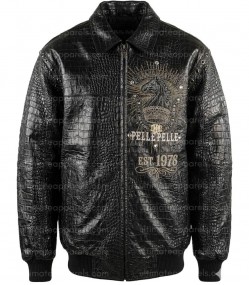 Pelle Pelle 1978 Grandmaster Black Crocodile Jacket