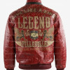 Pelle Pelle Men's Live Like a King Red Crocodile Real Leather Jacket