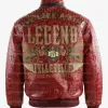 Pelle Pelle Men's Live Like a King Red Crocodile Real Leather Jacket Pelle Pelle Men's Live Like a King Red Crocodile Real Leather Jacket