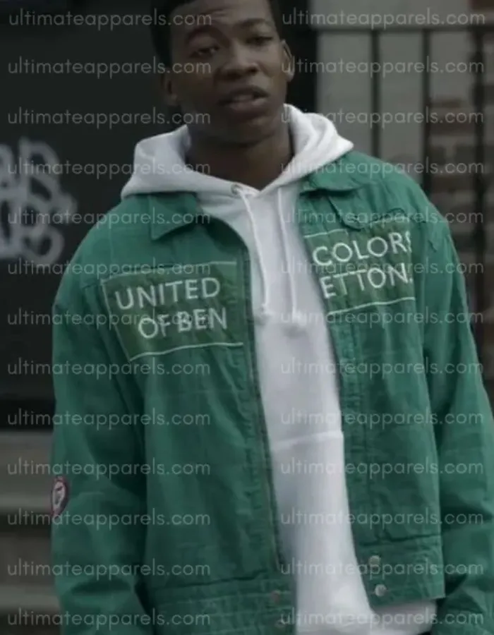 Mekai Curtis Power Book III Raising Kanan S03 Kanan Stark Green Jacket