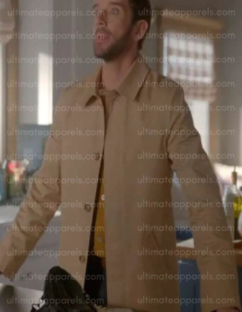 Michael Urie Shrinking S02 Brian Beige Coat Michael Urie Shrinking S02 Brian Beige Coat