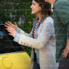 Shrinking S03 Christa Miller Liz Beige Long Coat