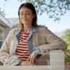 Shrinking S03 Christa Miller Liz Beige Long Coat