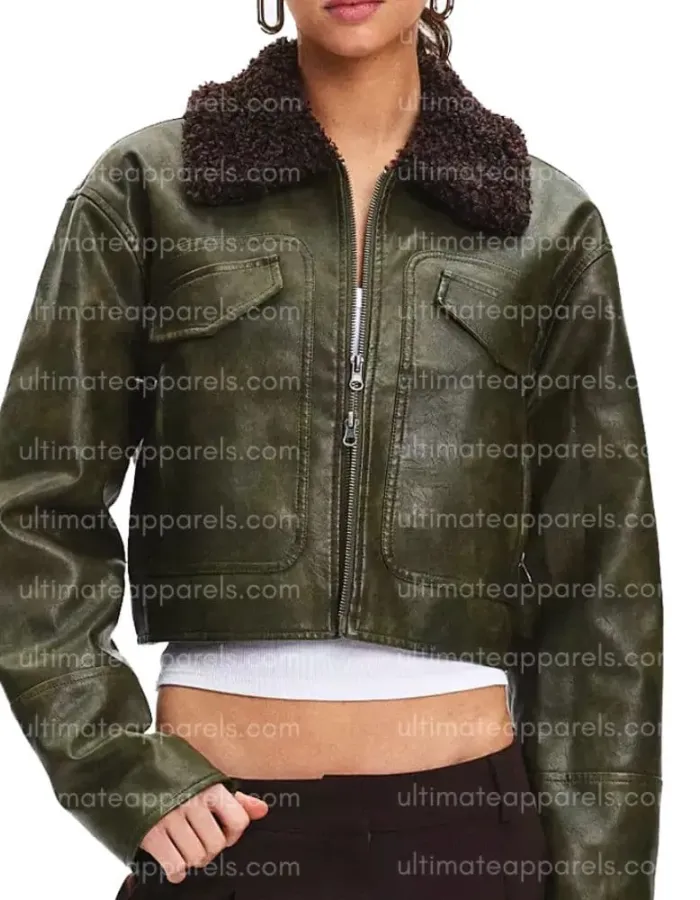Shrinking S03 Isabella Gomez Marisol Leather Jacket Shrinking S03 Isabella Gomez Marisol Leather Jacket