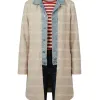 Shrinking S03 Christa Miller Liz Beige Long Coat