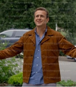 Shrinking S02 Jimmy Laird Jason Segel Brown Jacket