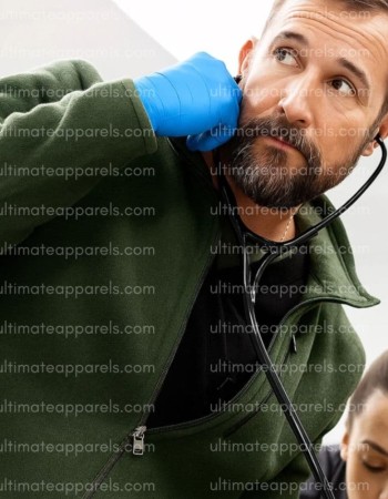 The Pitt S02 Dr. Michael Robby Noah Wyle Green Jacket The Pitt S02 Dr. Michael Robby Noah Wyle Green Jacket