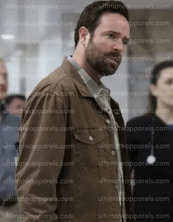 The Pitt S02 Patrick Mulvey Benny Connors Brown Jacket The Pitt S02 Patrick Mulvey Benny Connors Brown Jacket