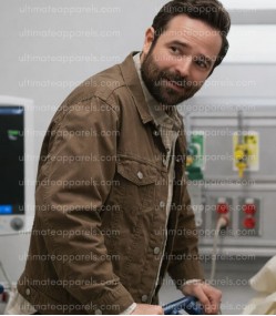 The Pitt S02 Patrick Mulvey Benny Connors Brown Jacket