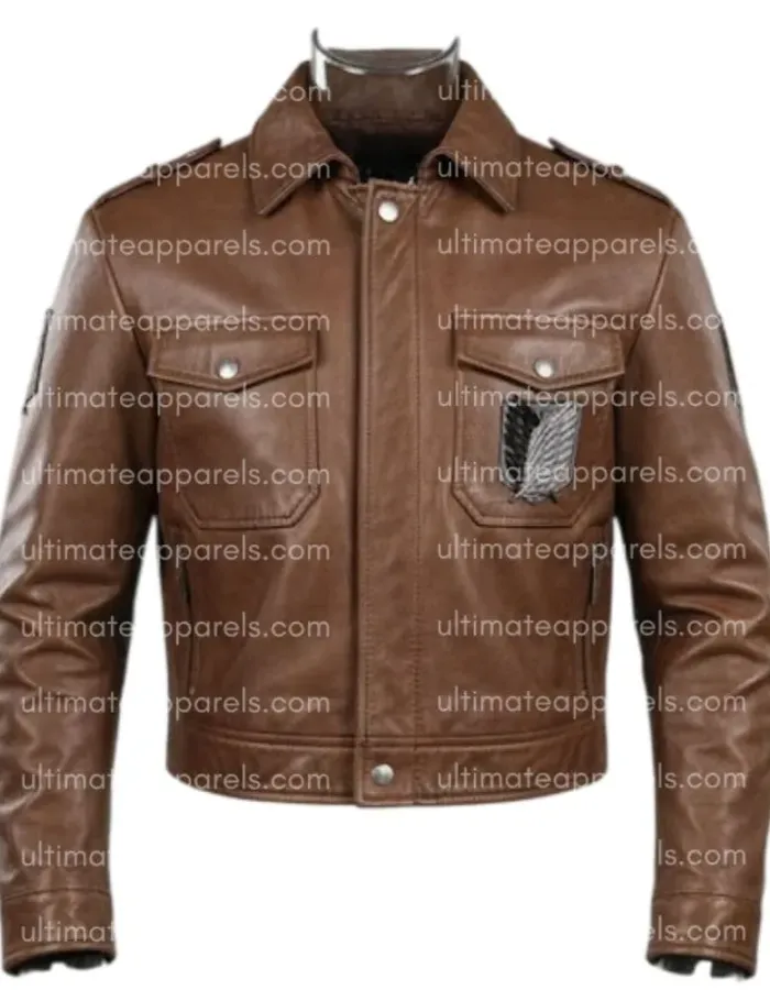 Men's Scouting Legion Attack On Titan Leather Jacket
