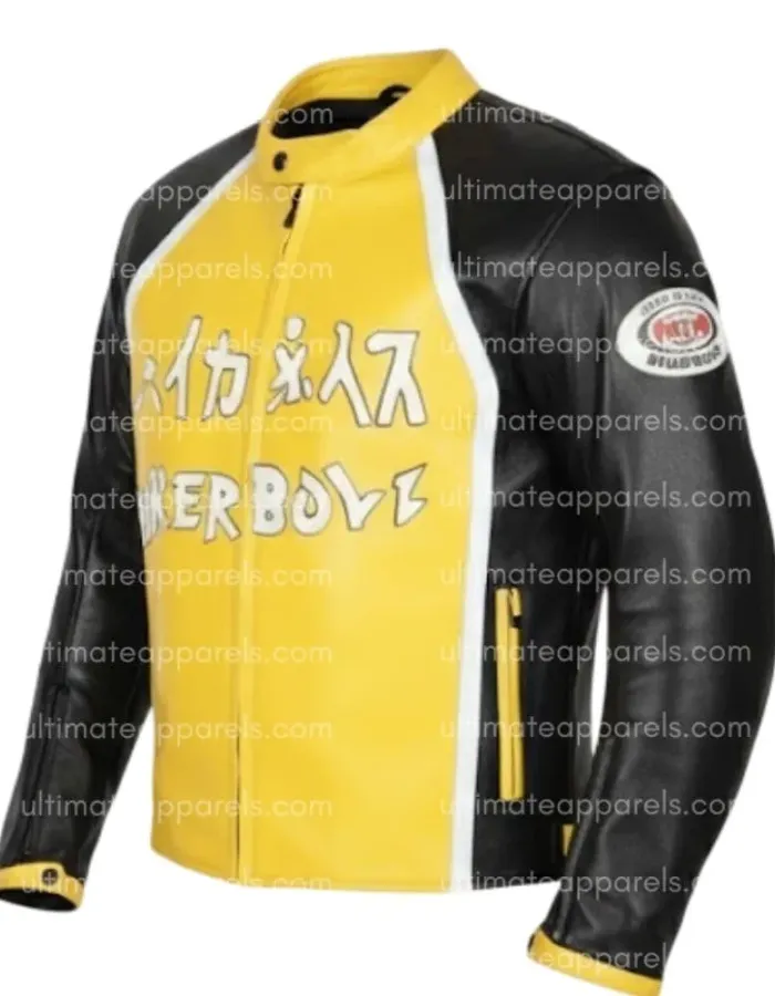 Biker Boyz Derek Luke Kid Yellow Motorcycle Jacket Biker Boyz Derek Luke Kid Yellow Motorcycle Jacket