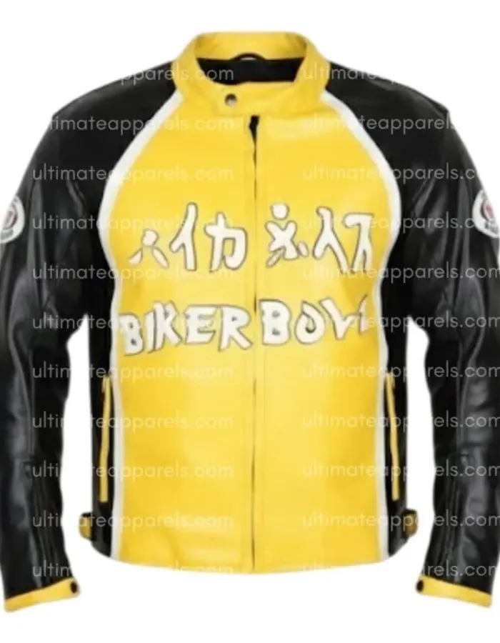 Biker Boyz Derek Luke Kid Yellow Motorcycle Jacket Biker Boyz Derek Luke Kid Yellow Motorcycle Jacket
