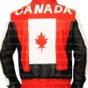 Canada Flag Leather Jacket Canada Flag Leather Jacket