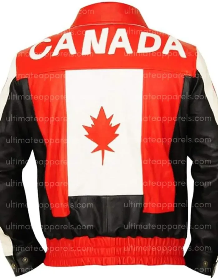 Canada Flag Leather Jacket Canada Flag Leather Jacket