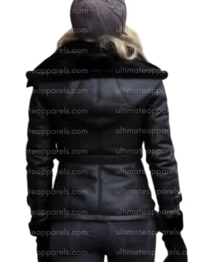 Once Upon A Time Jennifer Morrison Emma Swan Hooded Leather Jacket