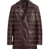 I, Robot Will Smith Del Spooner Red Distressed Leather Jacket