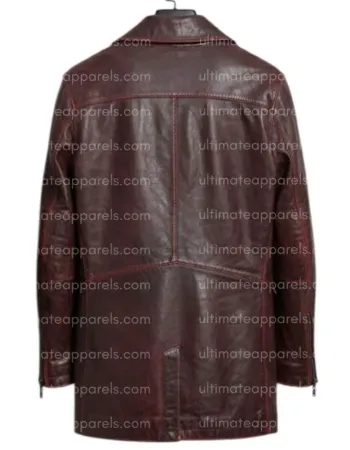 I, Robot Will Smith Del Spooner Red Distressed Leather Jacket