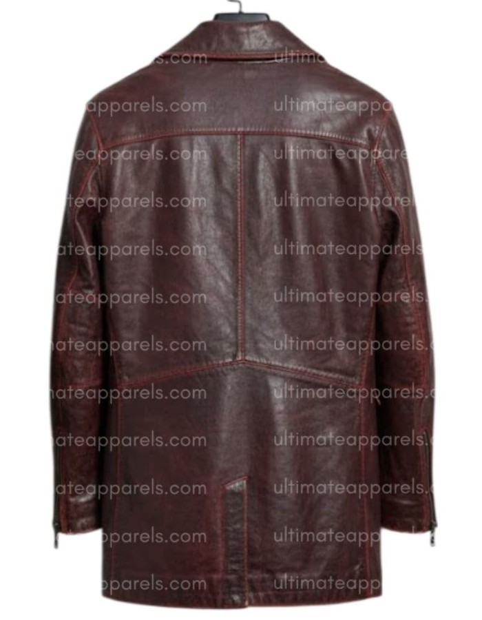 I, Robot Will Smith Del Spooner Red Distressed Leather Jacket I, Robot Will Smith Del Spooner Red Distressed Leather Jacket