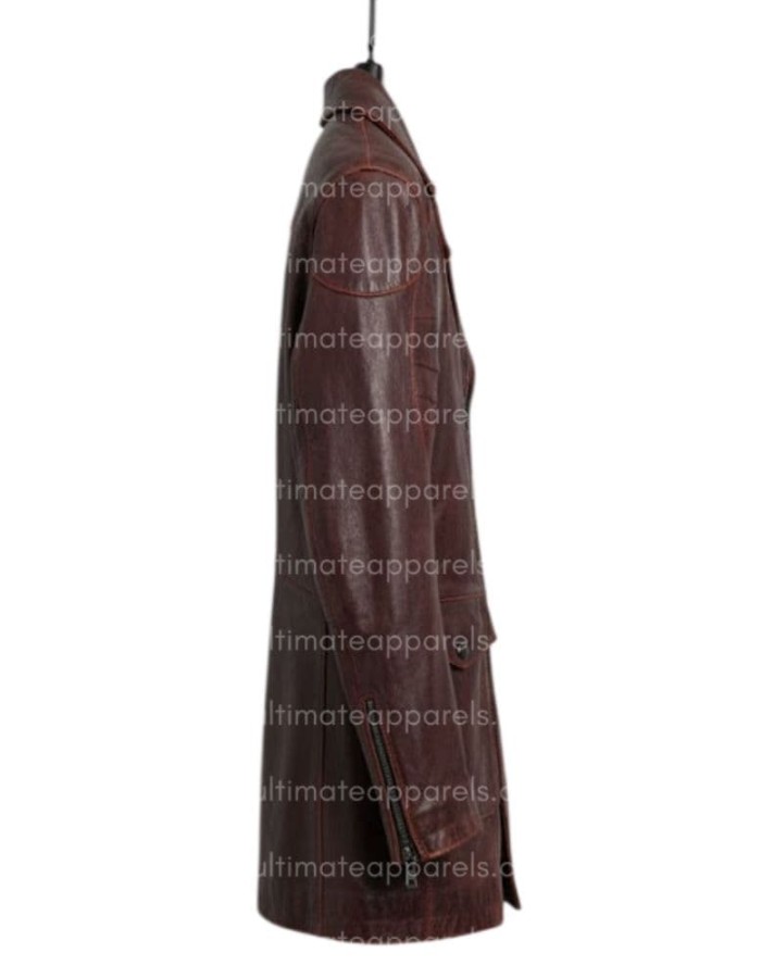 I, Robot Will Smith Del Spooner Red Distressed Leather Jacket I, Robot Will Smith Del Spooner Red Distressed Leather Jacket