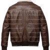 Men’s Genuine Lambskin Brown Bomber Jacket with Sherpa Collar Men’s Genuine Lambskin Brown Bomber Jacket with Sherpa Collar
