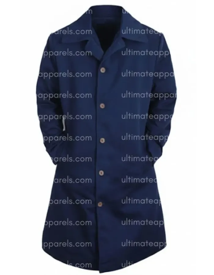 The Gentlemen Charlie Hunnam Ray Blue Cotton Coat The Gentlemen Charlie Hunnam Ray Blue Cotton Coat
