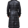 WW2 German Gestapo Black Trench Leather Coat WW2 German Gestapo Black Trench Leather Coat