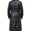 WW2 German Gestapo Black Trench Leather Coat WW2 German Gestapo Black Trench Leather Coat