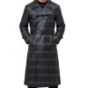 WW2 German Gestapo Black Trench Leather Coat WW2 German Gestapo Black Trench Leather Coat