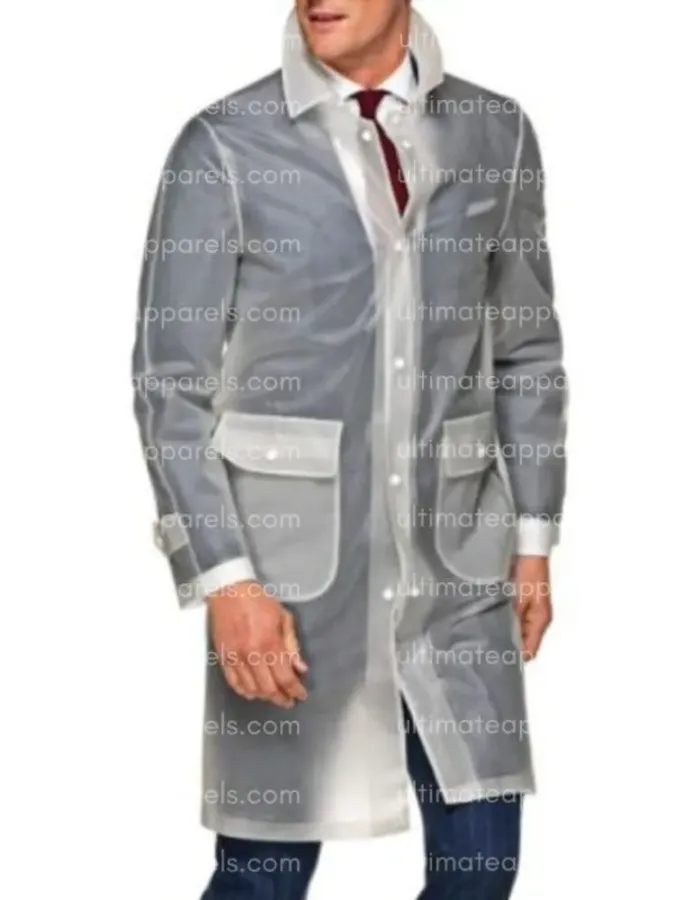 Christian Bale American Psycho Patrick Bateman Raincoat