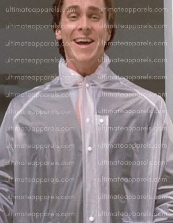 Christian Bale American Psycho Patrick Bateman Raincoat