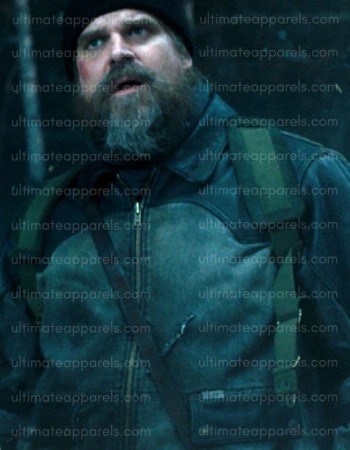 Stranger Things S05 Jim Hopper David Harbour Leather Jacket