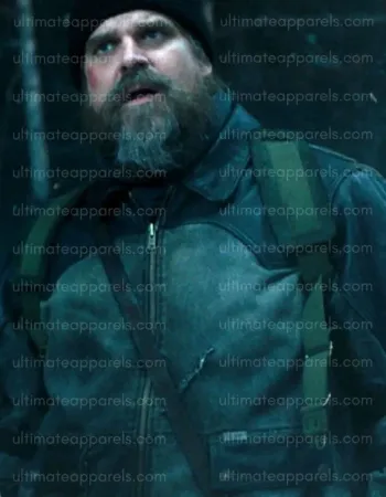 Stranger Things S05 Jim Hopper David Harbour Leather Jacket