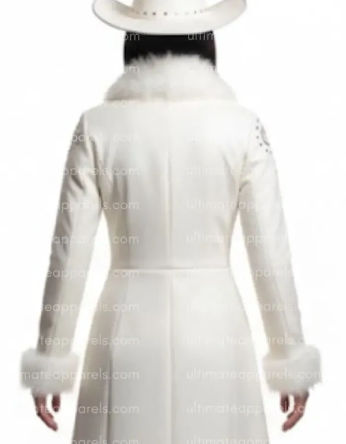 One Piece S02 Lera Abova Miss All Sunday White Fur Trench Coat One Piece S02 Lera Abova Miss All Sunday White Fur Trench Coat