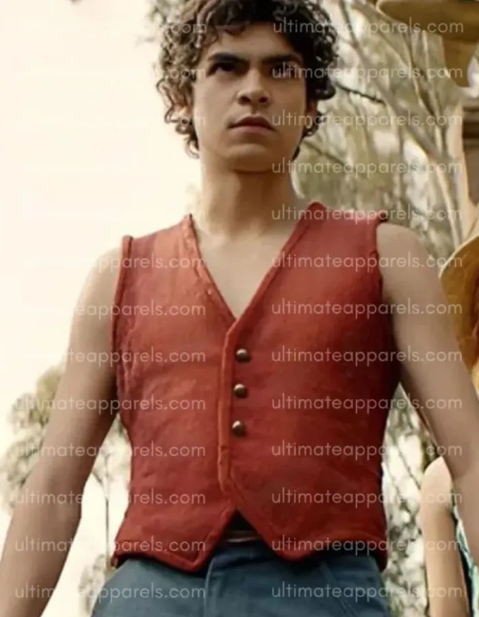 One Piece S01 Inaki Godoy Monkey D. Luffy Red Vest