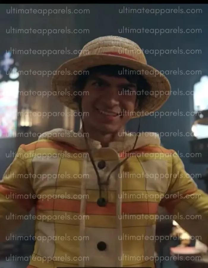 One Piece S02 Inaki Godoy Monkey D. Luffy Plaid Jacket One Piece S02 Inaki Godoy Monkey D. Luffy Plaid Jacket