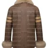 One Piece S02 Jacob Romero Usopp Brown Shearling Leather Jacket One Piece S02 Jacob Romero Usopp Brown Shearling Leather Jacket