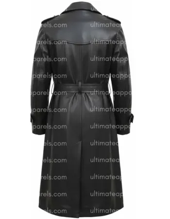 Ww2 German Schutzstaffel Black Trench Coat