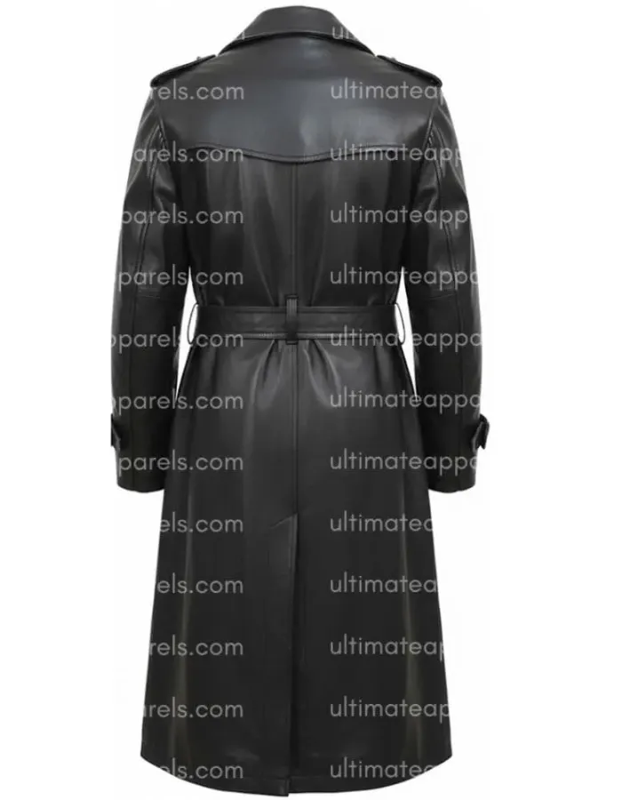 Ww2 German Schutzstaffel Black Trench Coat Ww2 German Schutzstaffel Black Trench Coat