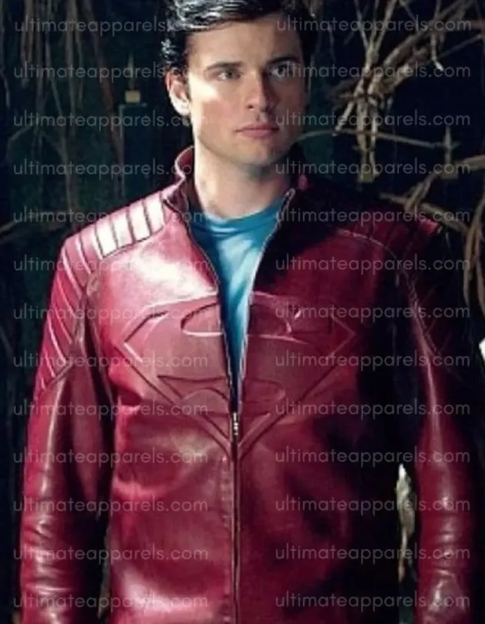 Smallville Clark Kent Superman Red Leather Jacket