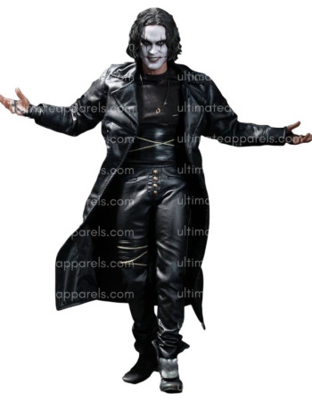 The Crow Eric Draven Brandon Lee Black Trench Coat