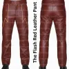 The Flash Barry Allen Slim Costume Leather Pants