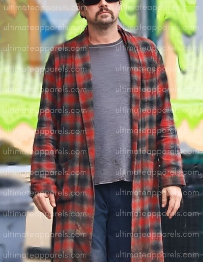 One Battle After Another 2025 Leonardo DiCaprio Plaid Coat One Battle After Another 2025 Leonardo DiCaprio Plaid Coat